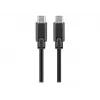Goobay USB-C™ 3.1 Generation 1 -kaapeli, musta, 3 m - USB-C™-pistoke > USB-C™-pistoke (66509)