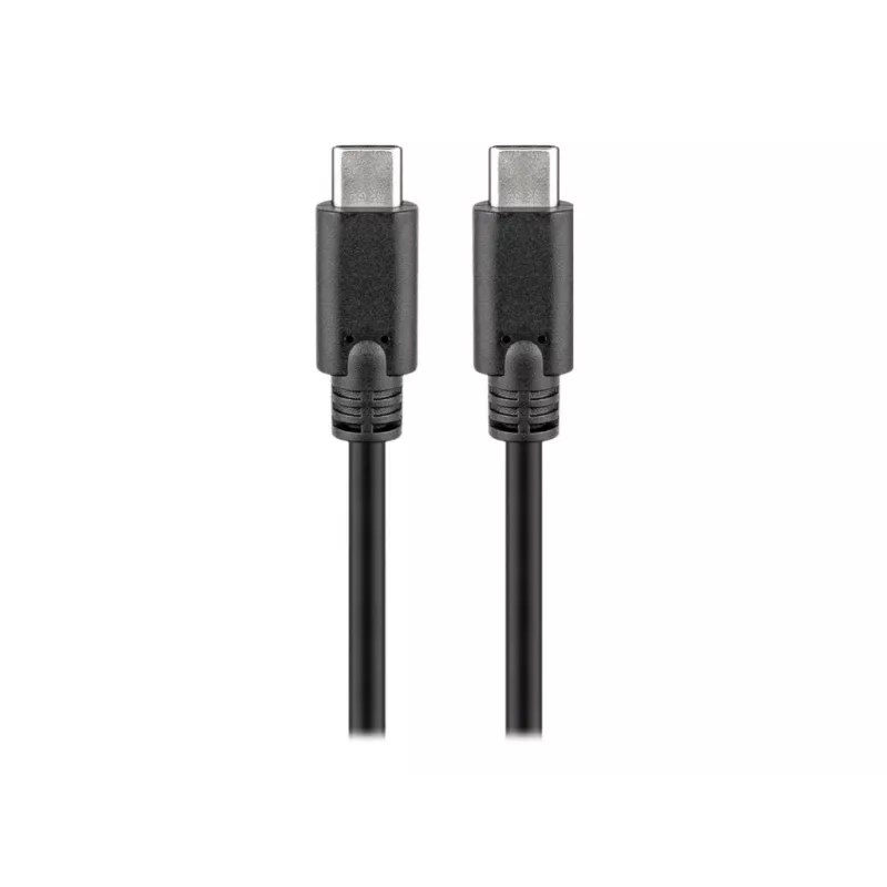 Goobay USB-C™ 3.1 Generation 1 -kaapeli, musta, 3 m - USB-C™-pistoke > USB-C™-pistoke (66509)