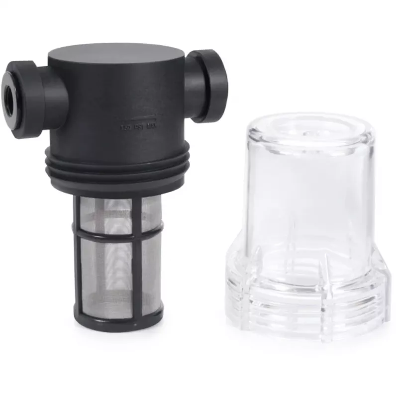 Alphacool ES Big Inline hiukkassuodatin 2x G1/4 IG, musta/läpinäkyvä (29145)