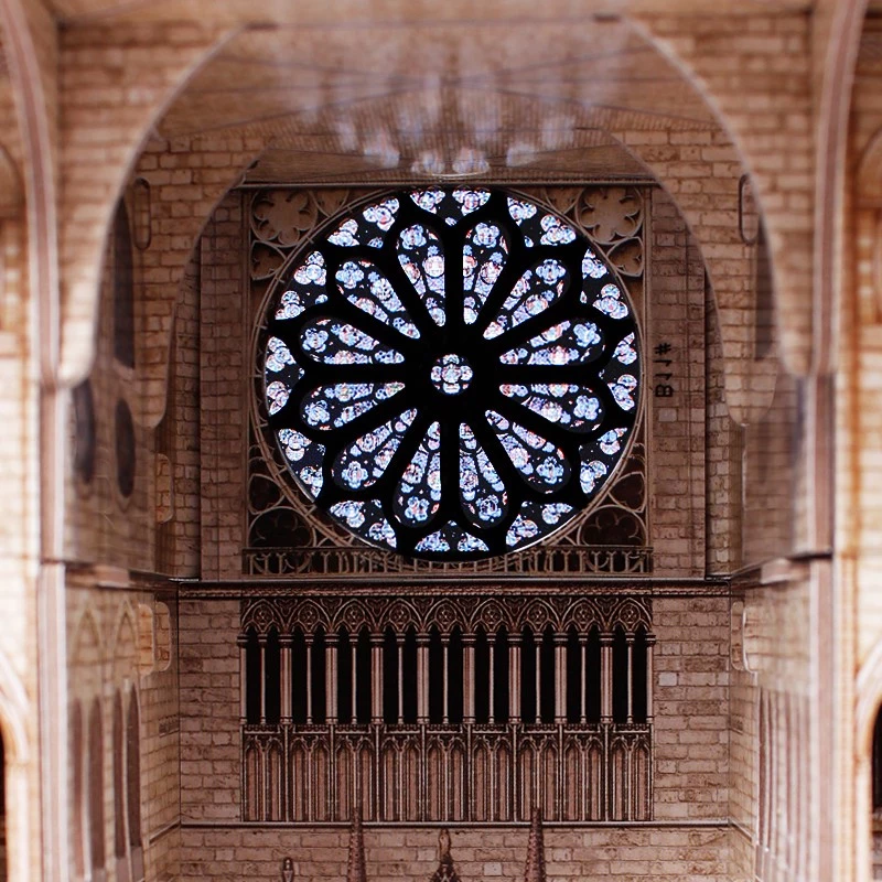 3D-palapeli CubicFun Notre Dame, 293 osaa, mittakaavatarkka katedraalin malli