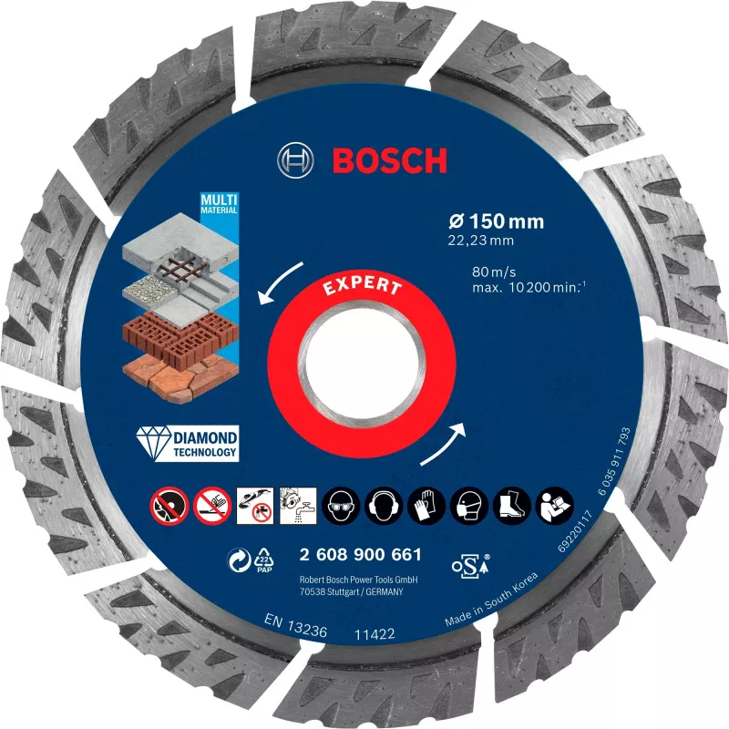 Bosch Expert MultiMaterial timanttikatkaisulaikka, 150 mm, 2608900661
