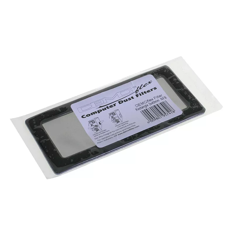 DEMCiflex pölysuodatin 2x 40 mm tuulettimille, neliö, musta/musta