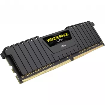 CORSAIR Vengeance 8GB DDR4 DIMM 3200MHz 1x8GB Unbuffered Single Rank 16-20-20-38 XMP 2.0 LPX PCB 1.35V Heatspreader musta