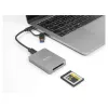 DeLOCK USB Type-C -kortinlukija CFexpress XQD alumiini harmaa 10000 Mbit/s