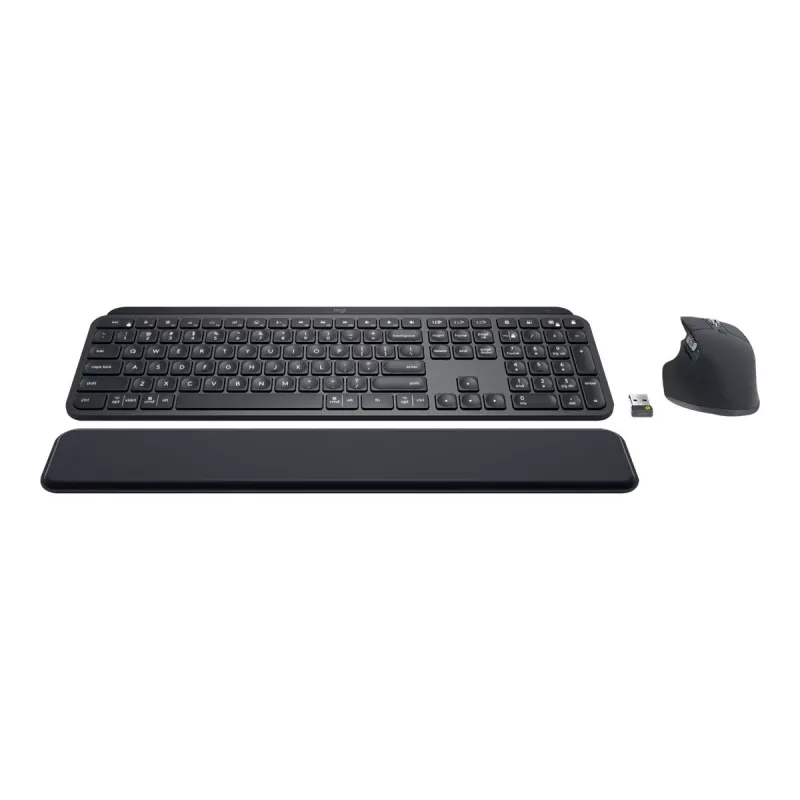 Logitech MX Keys Combo for Business - näppäimistö-hiiri-sarja - taustavalaistu - langaton - Bluetooth LE - QWERTY - GB - grafiitti