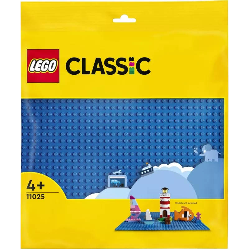LEGO rakennuslevy 11025 — sininen peruslevy 32x32 nastaa, 250×250 mm