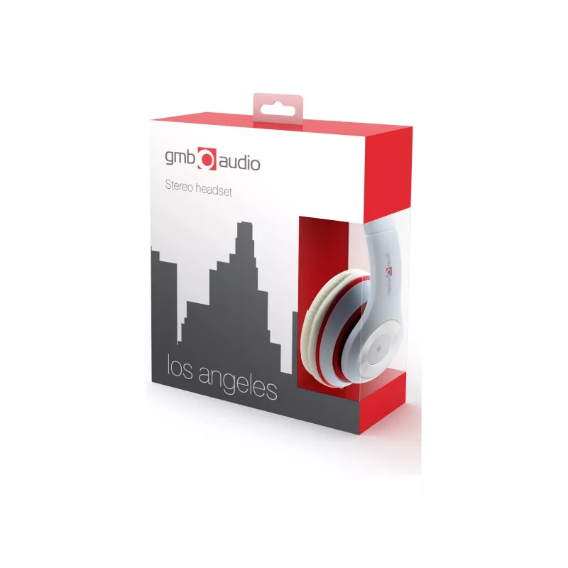 Headset Los Angeles valkoinen/MHS-LAX-W Gembird