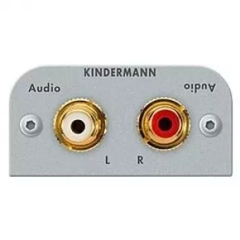 Pistorasiamoduuli 2 x RCA Kindermann 7441000510