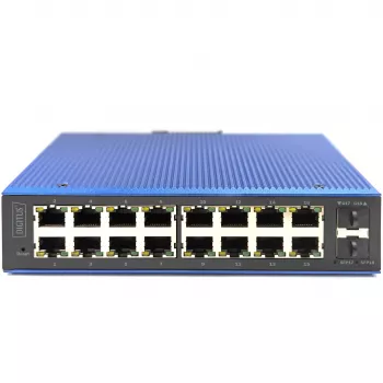 Hallittava kytkin DIGITUS DN-651159 16+2-porttia Gigabit Ethernet PoE