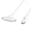 HYPER HyperJuice USB-kaapeli USB 2.0 1,5 m USB-C USB-C/Lightning valkoinen