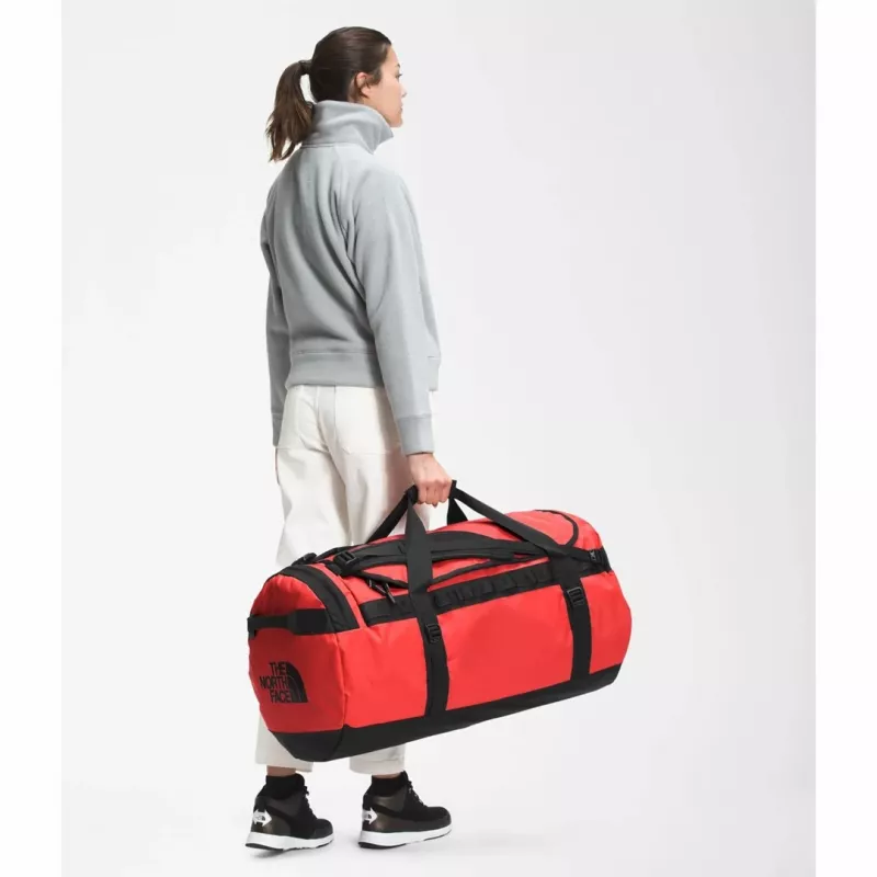 The North Face Base Camp Duffel L matkalaukku 95 L polyesteri musta, punainen