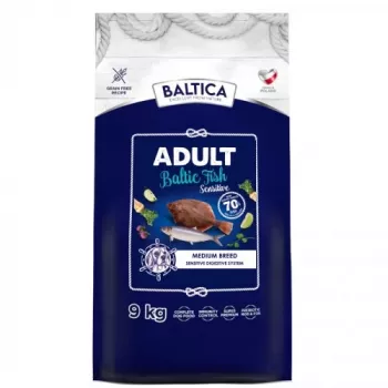 BALTICA Excellent Sensitive Itämeren kala keskikokoiset rodut - kuivaruoka koirille - 9 kg