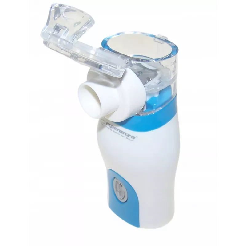 Kannettava inhalaattori ESPERANZA ECN005 — kompakti taskusumutin, 0,2 ml/min, 21 dB, USB, 2×AA