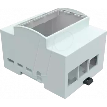 JOY-IT RPI CASE DIN4 - kotelo Raspberry Pi 4:lle, DIN-kisko, harmaa/läpinäkyvä (RB-CASEP4+07)