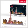 3D-palapeli CubicFun City Line Paris LED 115 kpl