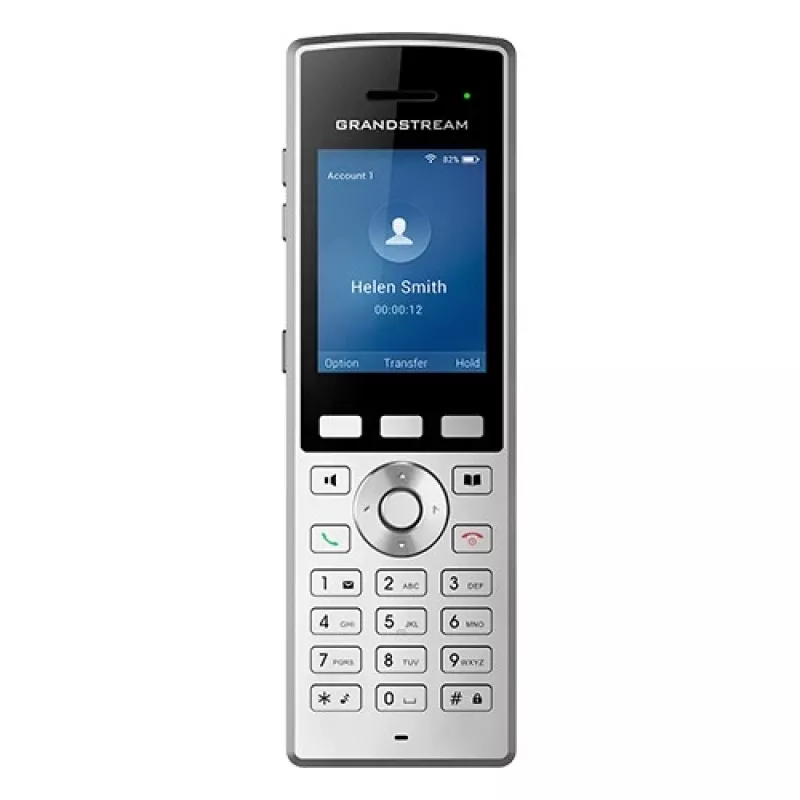 Grandstream Networks WP822 IP-puhelin musta, hopea 2 linjaa LCD Wi-Fi