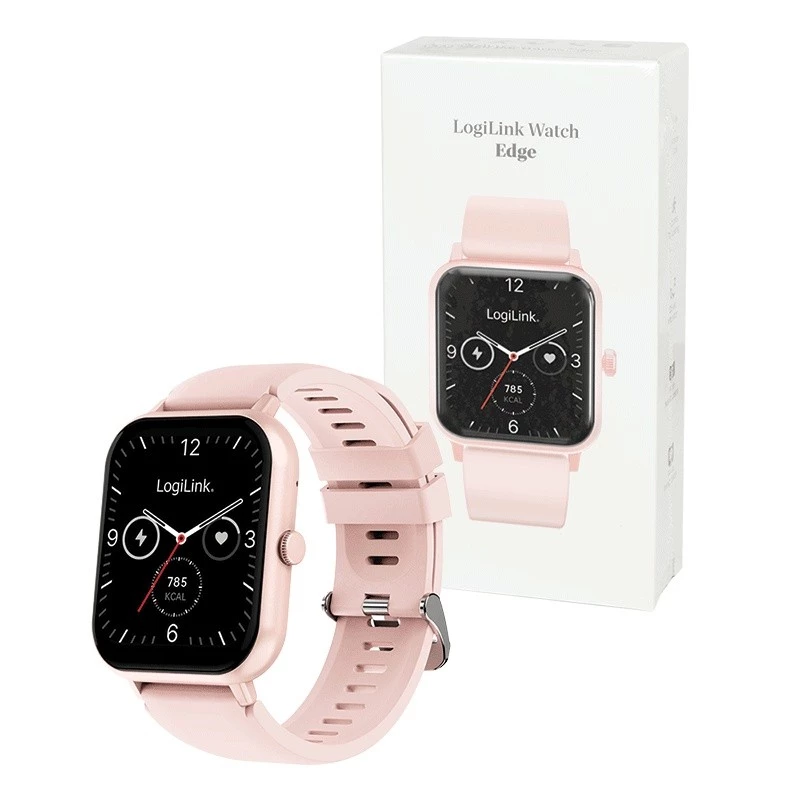 Älykello LCD, BT5.2 IP68, pinkki