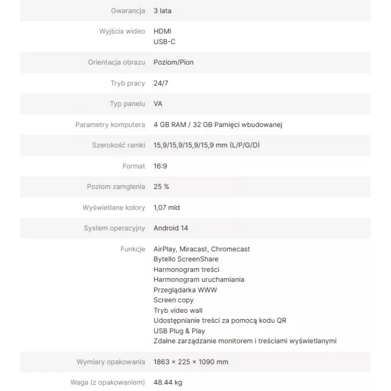 Avtek tietonäyttö DS2 75