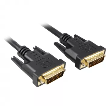 Kaapeli DVI-D > DVI-D (musta, 5 metriä, Dual Link, 24+1)