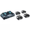 MAKITA virtalähdesarja 18V (BL1850Bx4+DC18RD) MAKPAC