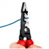Knipex 13 72 200 ME kuorintapihti musta, sininen, punainen, ruostumaton teräs