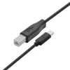 USB A - USB B -kaapeli TB 1,8 m — musta, tulostimelle