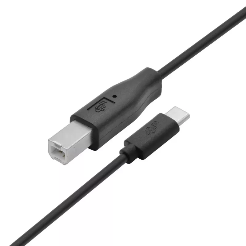 USB A - USB B -kaapeli TB 1,8 m — musta, tulostimelle