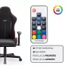 Gaming-tuoli Diablo X-Starter musta LED — Diablo X-Starter Gaming-tuoli integroidulla LED-valaistuksella