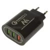 USB-seinälaturi MACLEAN MCE479B — 3x USB-liitäntää, 18W kokonaisteho, kompakti