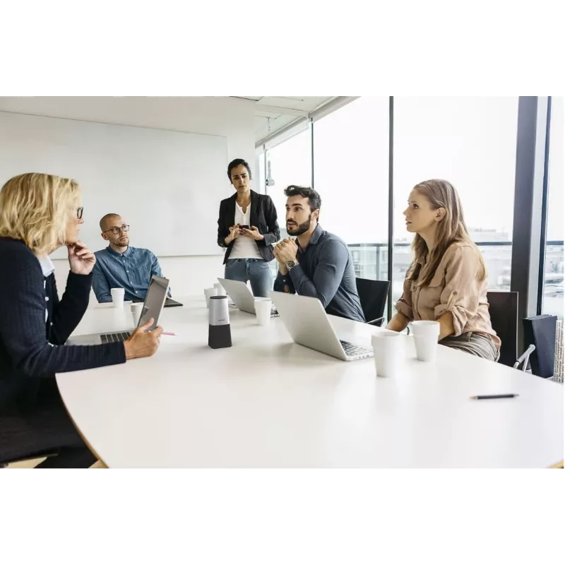Philips PSE0540 Smart Meeting kannettava kokousmikrofoni, USB-C, musta/hopea