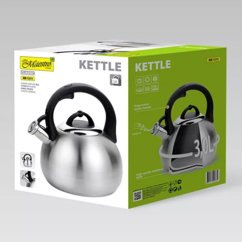 Maestro MR-1311 vedenkeitin 3,0 L ruostumaton teräs