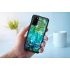 iKins suojakotelo Samsung Galaxy S20:lle — muotoilu musta Water Lilies