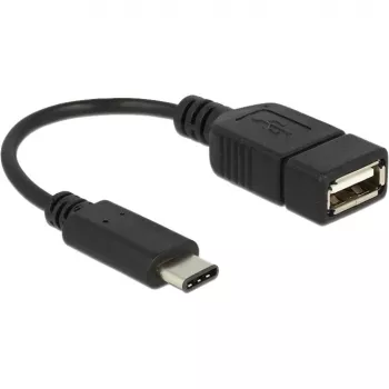 USB-kaapeli DeLOCK 65579 USB 2.0 0,15 m USB-C USB-A musta