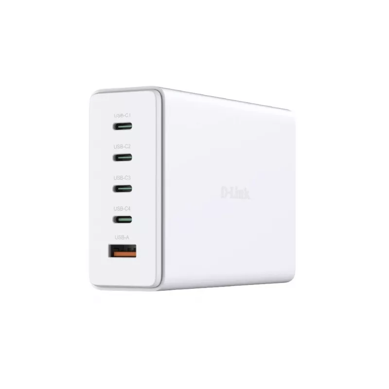 D-Link 240W GaN-laturi, sisäkäyttöön, AC, valkoinen
