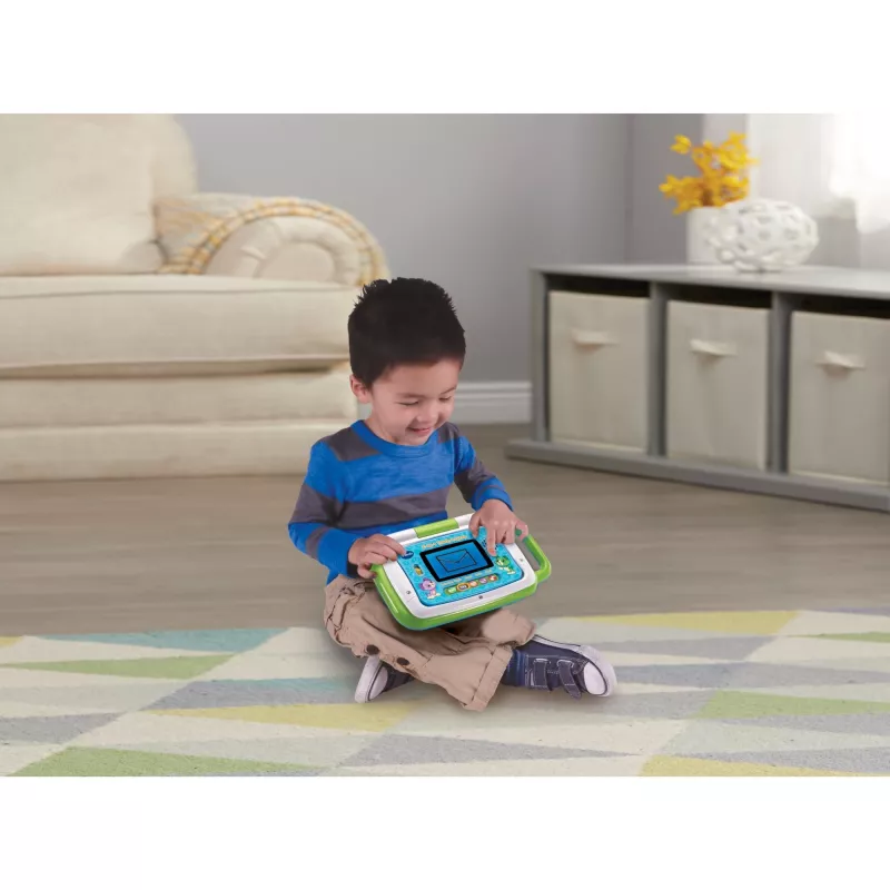 VTech 2-in-1 kosketusnäyttöinen oppimistietokone, vihreä/sininen