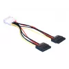 Virtakaapeli SATA HDD 2x DeLOCK 60102 0,112 m