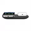 Belkin WIZ021VFBK – 2-in-1 langaton latausteline Qi2-teknologialla 15 W, musta