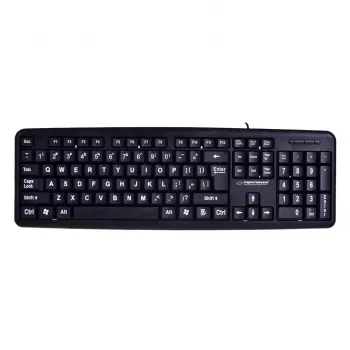 Esperanza EK129 näppäimistö USB QWERTY UK englanti musta