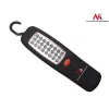 Työvalaisin MACLEAN MCE03 — 24 LEDiä, magneettijalka ja koukku, paristokäyttöinen (3×AAA)