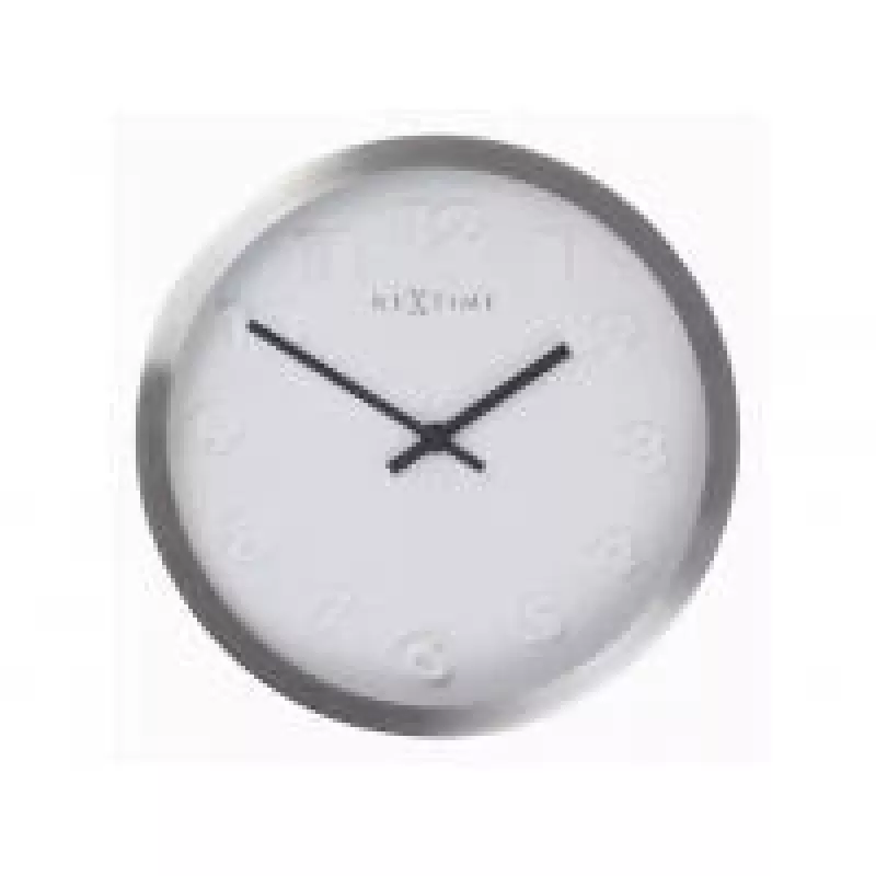 NeXtime seinäkello 2991ar Paniki Number, Ø34 cm, valkoinen