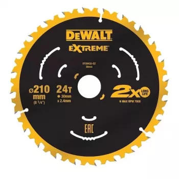 Pyörösahanterä DeWALT DT20432-QZ 21 cm volframikarbidipinnoitettu