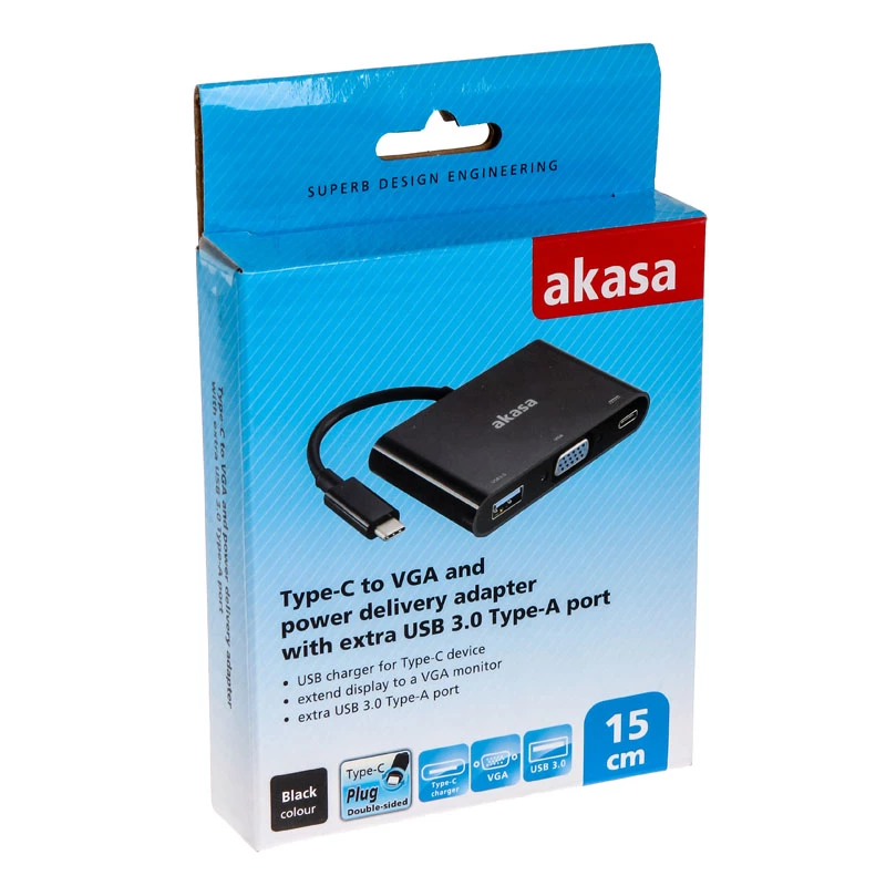 Sovitin Type-C - VGA Akasa AK-CBCA02-15BK
