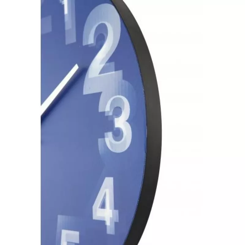 NeXtime kello 3077bl 3D, Ø39,5 cm, seinäkello, sininen/valkoinen