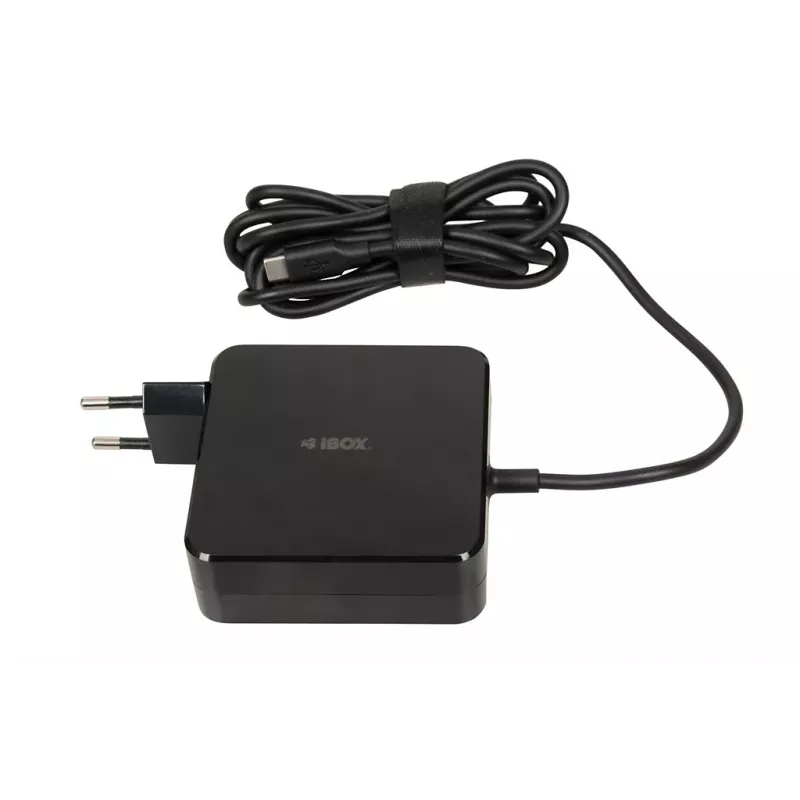 iBOX IUZ100TC yleislaturi kannettavalle tietokoneelle, USB-C Power Delivery 100 W, E-mark-siru