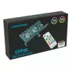 PCI-paikan tuuletin- ja RGB-LED-ohjain Lamptron CFP30, musta