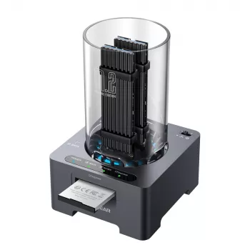 GrauGear G-M2DK-CR-10G M.2 NVMe/NGFF ja CFexpress -telakointiasema USB Type-C 10 Gbit/s harmaa