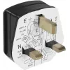 Sähköpistoke Bachmann 910.176, 3-napainen, 250 V AC, 13 A, musta muovikotelo
