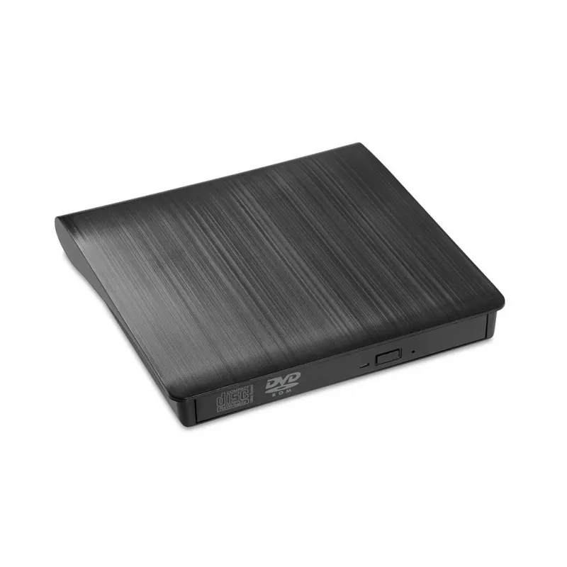 DVD-ROM ulkoinen optinen asema IBOX IED02, USB 3.2 Gen 1, DVD-ROM (8x) / CD-ROM (24x), musta
