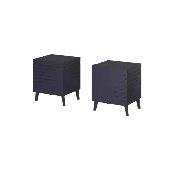 Yöpöytä cama meble NOVA 44×40×52 cm, 1 laatikko, laivastonsininen matta