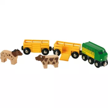 Juna Ravensburger BRIO Farm Train 33404 – maatilateema, monivärinen, ikä 0,3–99